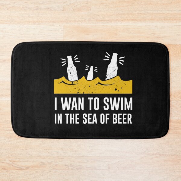 Item preview, I Wan To Swim In The Sea Of Beer  -funny beer quotes designed and sold by shivani21061993.