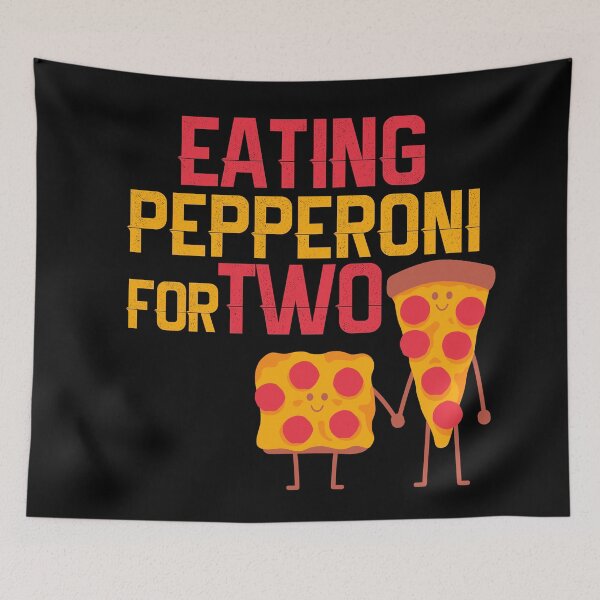 Item preview, Eating pizza for two - gift for pregnant pepperoni lovers designed and sold by hyggekrog.