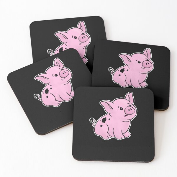 Item preview, Cute Piglet hand drawn with dirt on the back designed and sold by Mesyo.