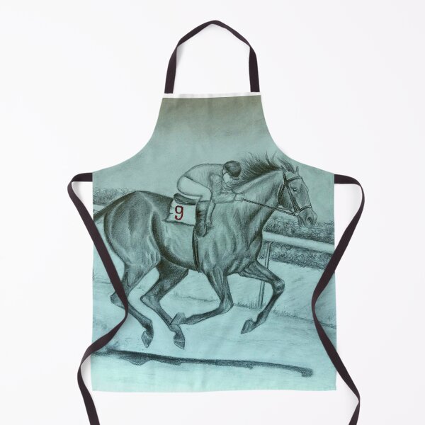 Item preview, Horse racing pencil portrait designed and sold by horseaddicted.