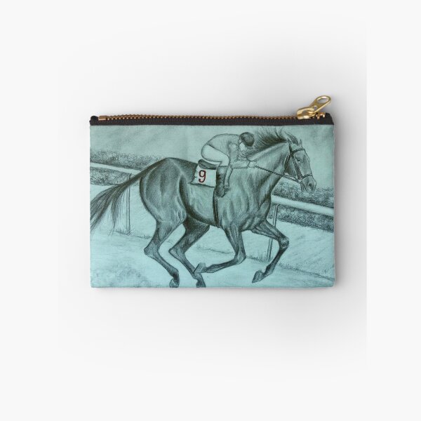 Item preview, Horse racing pencil portrait designed and sold by horseaddicted.