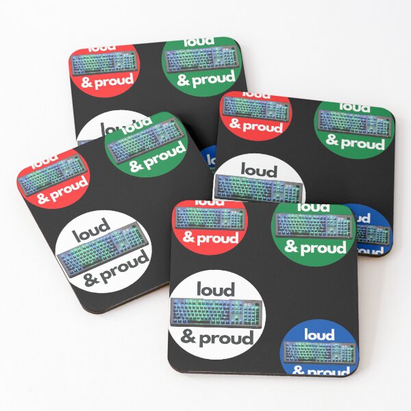 Item preview, Loud & Proud- Mechanical Keyboards 4 Sticker Pack designed and sold by UnleyDesign.