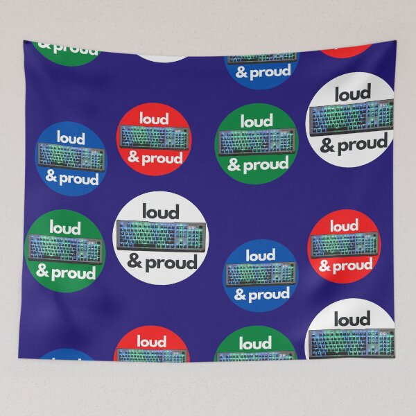 Item preview, Loud & Proud- Mechanical Keyboards 4 Sticker Pack designed and sold by UnleyDesign.