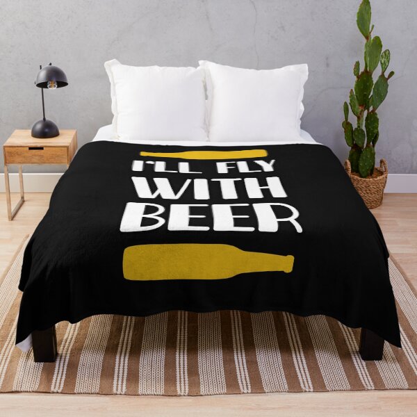 Item preview, I'll Fly With Beer -funny beer quotes designed and sold by shivani21061993.