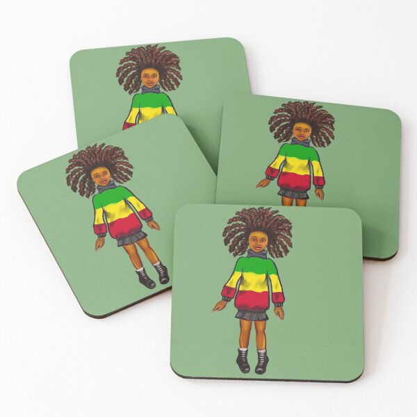 Item preview, Rasta Jamaica jumper - manga anime Jamaican girl with colours of Rastafarian  flag in red, green and gold designed and sold by Artonmytee.