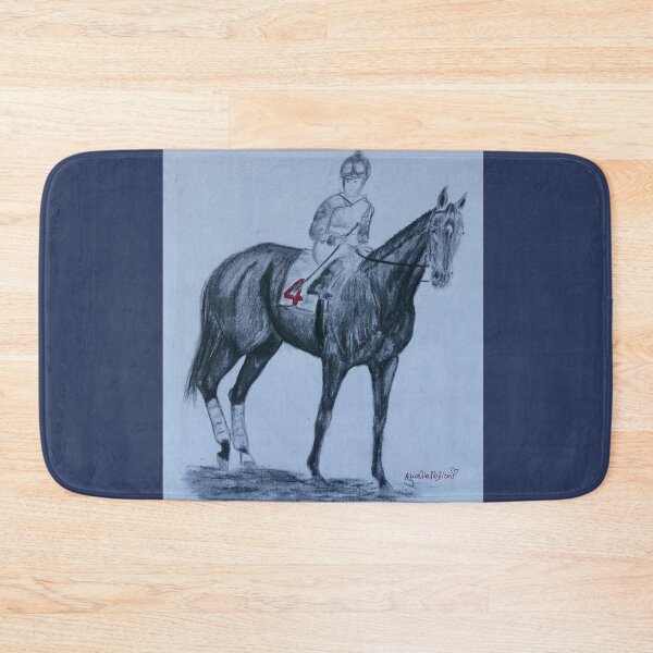 Item preview, Horse racing carbon portrait designed and sold by horseaddicted.
