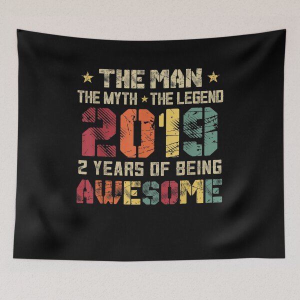 Item preview, Vintage 2019 Man Myth Legend 2nd Birthday Gift 2 Years Old designed and sold by charissamo77.