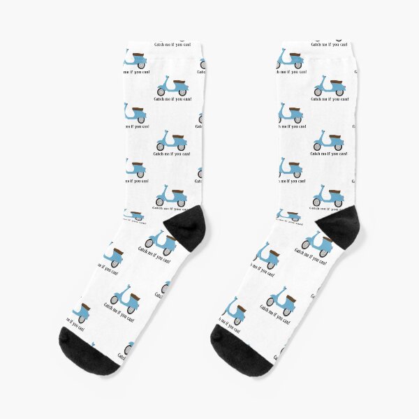 Vespa Scooter - Vintage Blue Socken