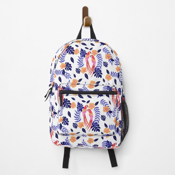 Item preview, Tropical parrots - orange and blue palette designed and sold by Home Cyn Home.