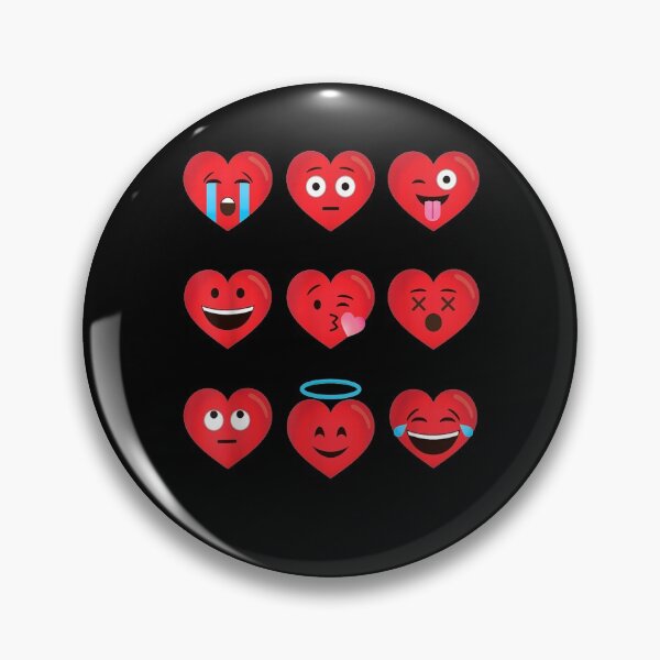 Item preview, Valentine's Day Funny Emoticons Heart Cute Emojis Boys Girls designed and sold by charissamo77.