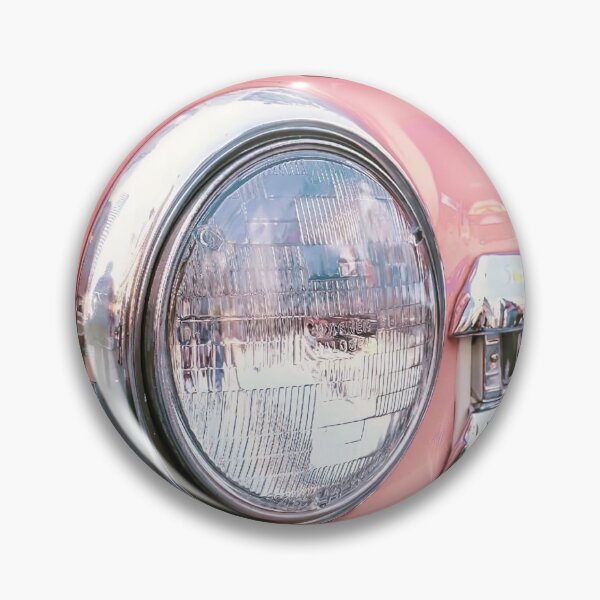 Item preview, Retro styled image of a front of a pink classic car  designed and sold by click4collage.