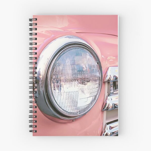 Item preview, Retro styled image of a front of a pink classic car  designed and sold by click4collage.