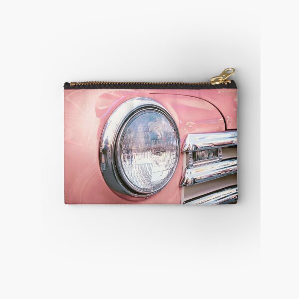 Item preview, Retro styled image of a front of a pink classic car  designed and sold by click4collage.