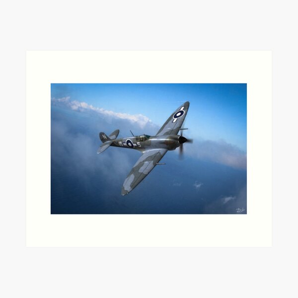Item preview, Seafire Over Sea designed and sold by Mark Donoghue + Hangar 7 Art.