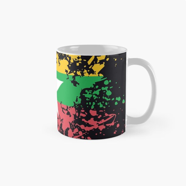 Item preview, Myanmar Flag Ink Splatter designed and sold by limitlezz.