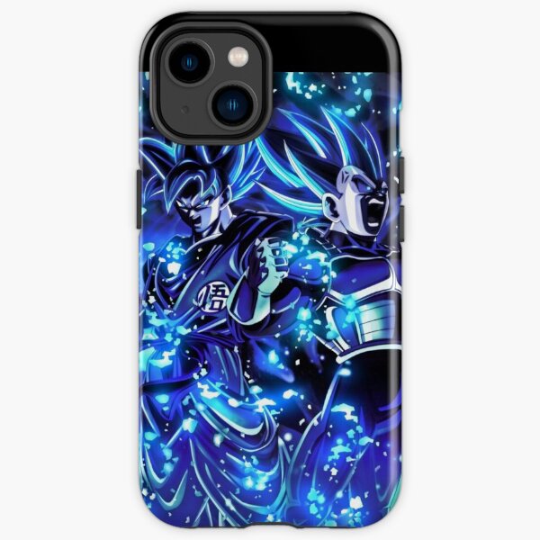 goku et vegeta (bleu super saiyan) Coque antichoc iPhone