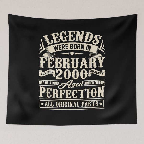 Item preview, Legends Were Born In February 2000 21st Birthday Gifts designed and sold by charissamo77.