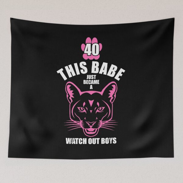 Item preview, Fabulous 40 - 40TH Birthday Cougar designed and sold by MoonsmileProd.