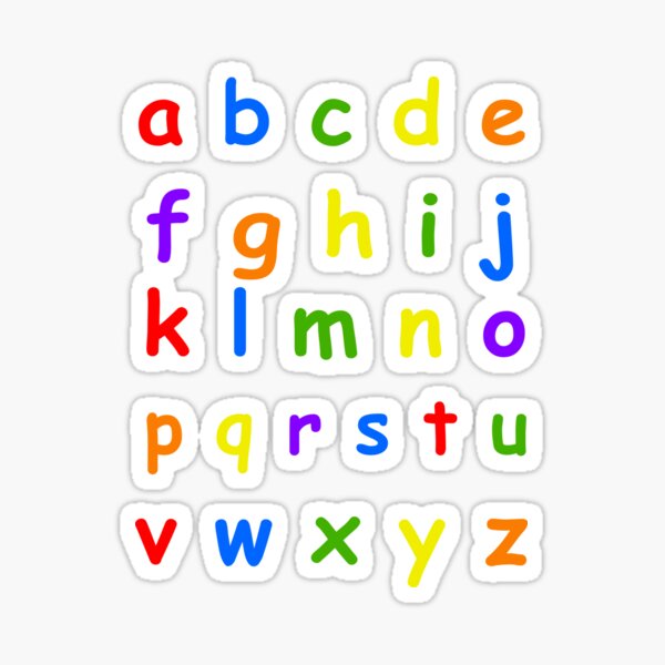 Item preview, ABC Letters Lower Case Alphabets Funny Gift designed and sold by Shariss.