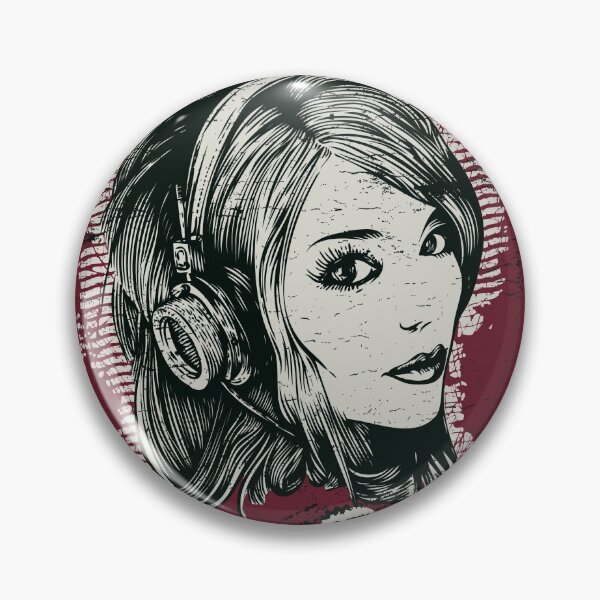 Item preview, girl with music looking backside designed and sold by Hungry40.