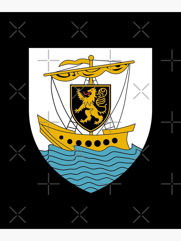 "galway flag coat of arms logo" Metal Print for Sale by Original1977
