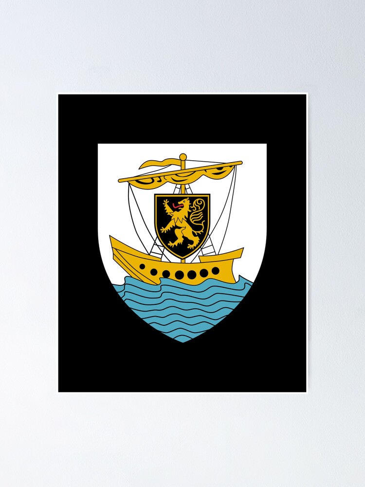 "galway flag coat of arms logo" Poster by Original1977 Redbubble