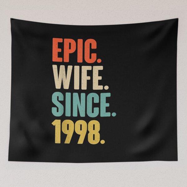Item preview, 23rd Wedding Anniversary Gift For Her Epic Wife Since 1998 designed and sold by charissamo77.