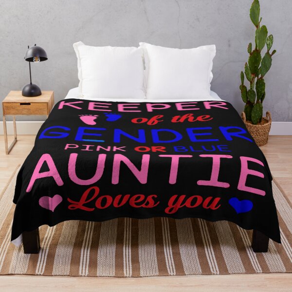 Item preview, Keeper Of The Gender Pink Or Blue Auntie Loves You designed and sold by JOE4SHOP.
