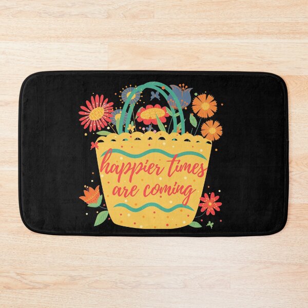 Item preview, Tomorrow Will Be A Good Day floral basket - inspirational quote designed and sold by hyggekrog.