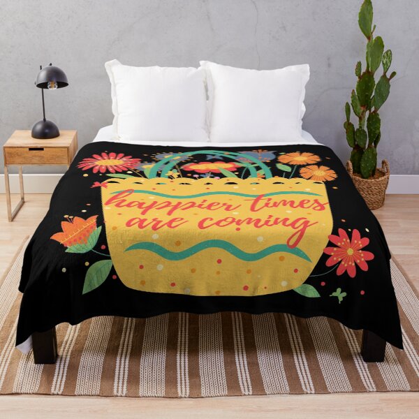 Item preview, Tomorrow Will Be A Good Day floral basket - inspirational quote designed and sold by hyggekrog.
