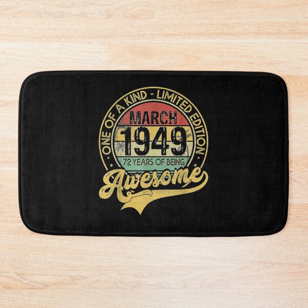 Item preview, Vintage March 1949 72 Years Born In 1949 72nd Bday Gift designed and sold by charissamo77.