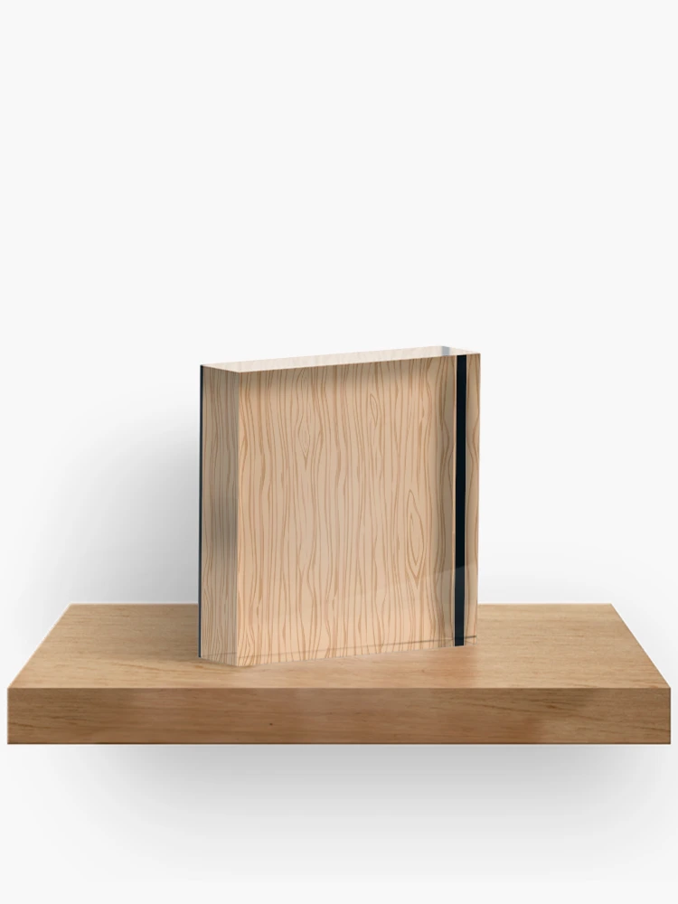 Thumbnail 2 of 5, Acrylic Block, Wood Vector Texture Pattern designed and sold by Ristinga.