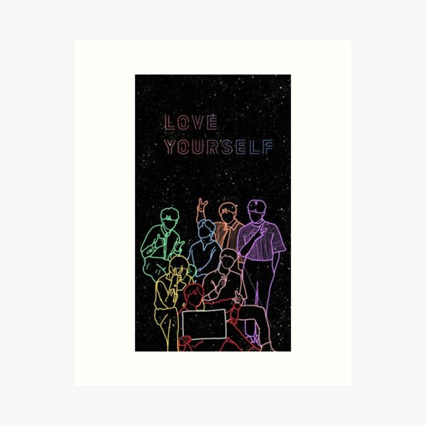 Bts Love Yourself Art Prints for Sale | Redbubble