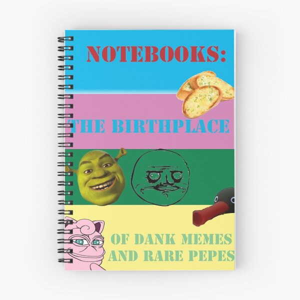 Item preview, Meme notebook multicoloured designed and sold by ChaoticJexak.