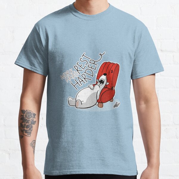 Work Hard Rest Harder - Sleepy Polar Bear Classic T-Shirt