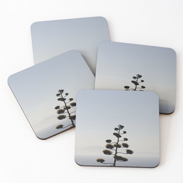 Item preview, agave americana, agave flower with mountain silhouette designed and sold by Michaelerch.