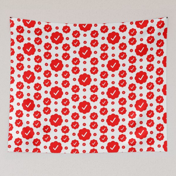 Item preview, Verified check stickers set in red color designed and sold by EnjoyMyTees.