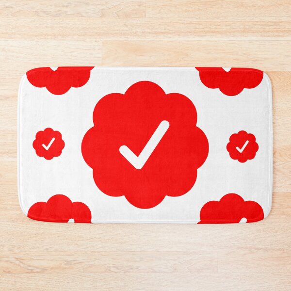 Item preview, Verified check stickers set in red color designed and sold by EnjoyMyTees.