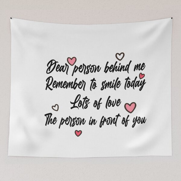 Item preview, Dear person behind me / dear person in front of me designed and sold by RedJazz.