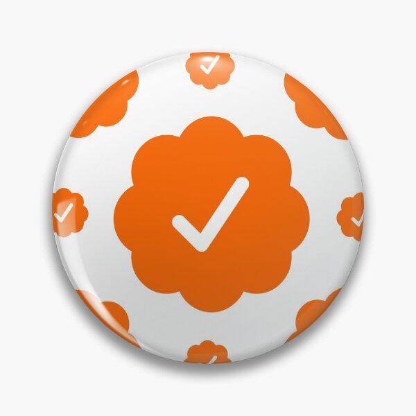 Item preview, Verified check stickers set in orange color designed and sold by EnjoyMyTees.