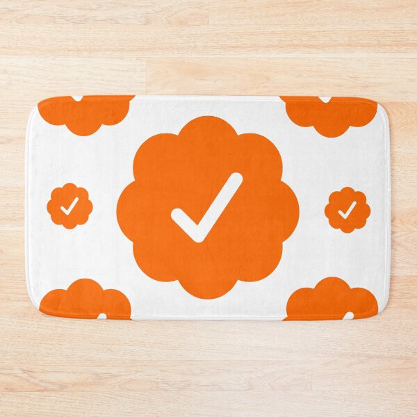 Item preview, Verified check stickers set in orange color designed and sold by EnjoyMyTees.