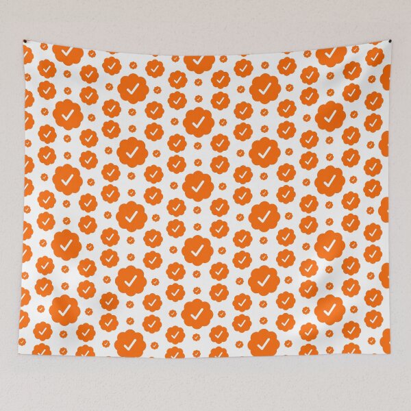 Item preview, Verified check stickers set in orange color designed and sold by EnjoyMyTees.