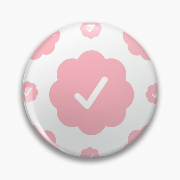 Item preview, Verified check stickers set in pink color designed and sold by EnjoyMyTees.