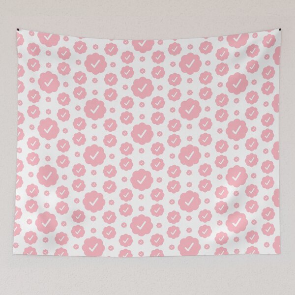 Item preview, Verified check stickers set in pink color designed and sold by EnjoyMyTees.