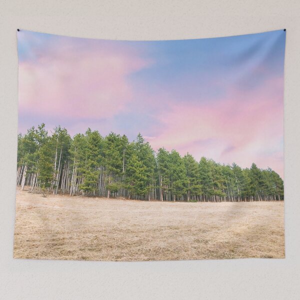 Item preview, Magik forest with pinky clouds designed and sold by nelllkata.