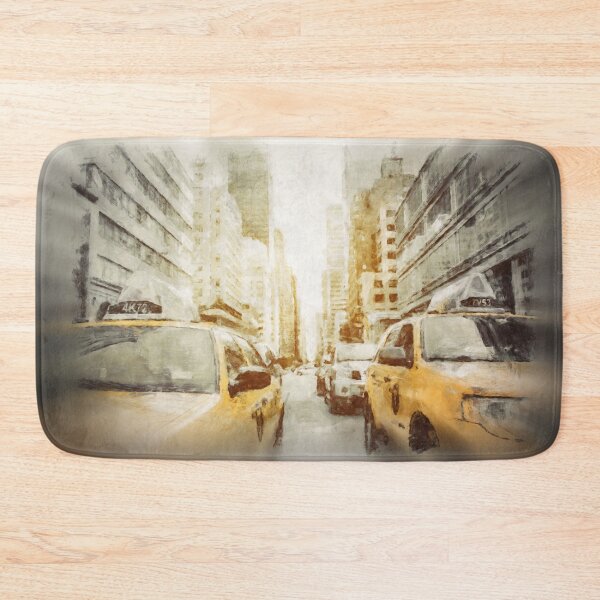 Item preview, New York street canyon taxis designed and sold by coolArtGermany.