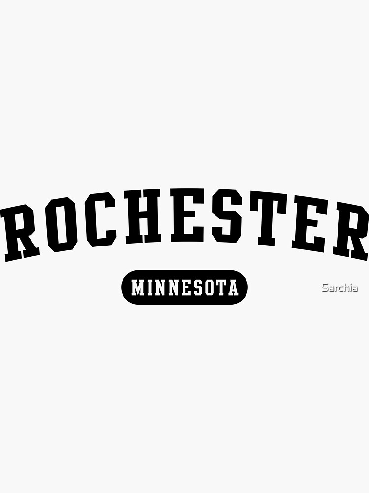 "Rochester, MN" Sticker for Sale by Sarchia Redbubble