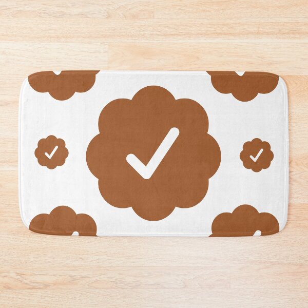 Item preview, Verified check stickers set in brown color designed and sold by EnjoyMyTees.