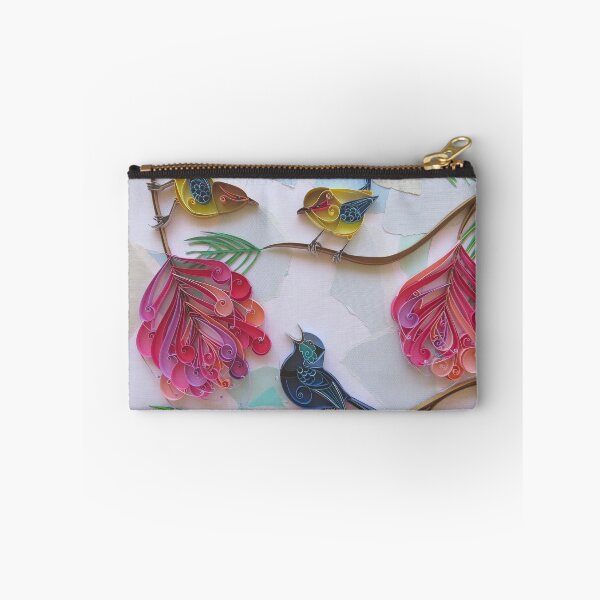 Item preview, Three Blue Wrens amongst Grevillea designed and sold by TambellaArts.