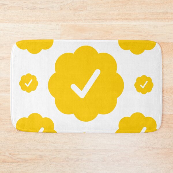 Item preview, Verified check stickers set in yellow color designed and sold by EnjoyMyTees.
